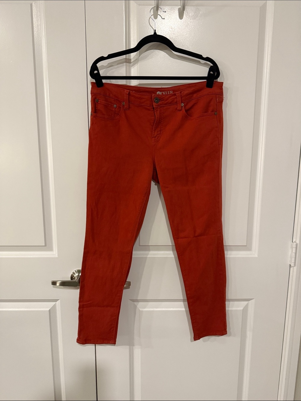 STYLUS Red Skinny Jeans